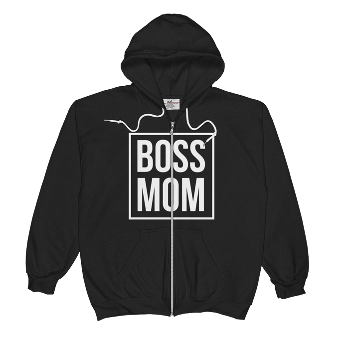 Boss Mom Zip  Hoodie